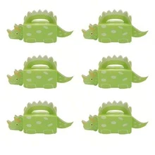 20/6 sztuk 3D pudełko prezentowe z dinozaurem, pudełko na dekoracje imprezowe z motywem dinozaura, odpowiednie na przyjęcia urodzinowe, świąteczne i rodzinne - Wielokolorowe - Zobacz 14