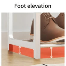 1 pieza Organizador de zapatos de 4 niveles, con diseño minimalista y ahorro de espacio. Cuenta con un marco de metal y estantes de plástico. Diseño montado en la pared que ahorra espacio en el piso. Alta capacidad de peso. No requiere ensamblaje. Fácil de instalar. Ideal para apartamentos pequeños y dormitorios. Perfecto para entradas, salas de estar y dormitorios.