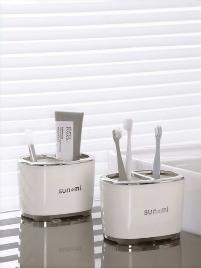 1 caixa de armazenamento moderna e minimalista, porta-canetas de mesa, lixeira para banheiro, organizador para banheiro