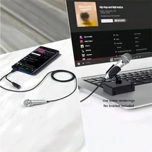 Easypie Selection 1pc Studio Portable Mini 3.5mm Stereo Studio Speech Mic Audio Microphone For Phone/Smart Phone Desktop Accessories