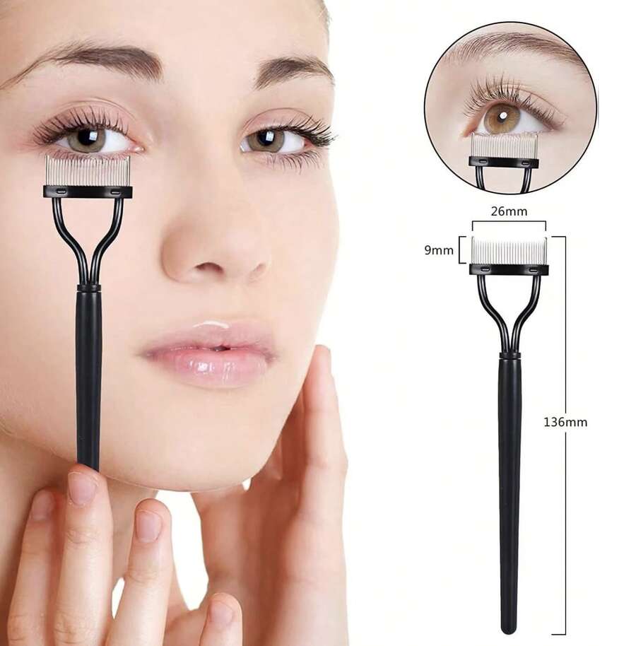 1 PC Metal Tooth Eyelash Comb - Very Suitable For Mascara - No Aggregation, Durable, Convenient - Suitable For Both Men And Women, Professional Steel Tooth Eyelash Comb Separator, Elaborate Makeup Tools, Charming Eyelashes - Nhiều màu - Xem 1