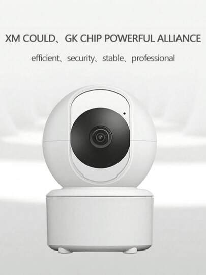 GENAI Home Slimme Camera, 3MP WiFi Indoor Monitor Night Vision, 360° Rotation, Motion Tracking, Ideal Security, Baby Pet Monitoring view 11