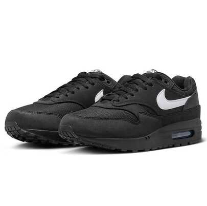  Nike Air Cushion Shock Absorption Waffle Sole Training Sneakers For Men And Women, New Soft Stable Non-Slip Comfortable Daily Commute Sports Running Shoes, Air Max 1 Classic Black And White Retro Casual Sports Shoes, Versatile Outfit Essential FZ0628-010