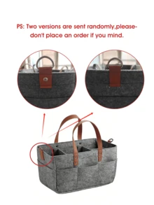 Easypie Selection 多用途毛毡汽车后备箱储物袋，纤维材质，耐用带手柄汽车储物袋，防尘防潮，实用汽车配件