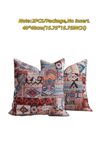 1/2 vỏ gối vuông trang trí phong cách Bohemian, phù hợp cho mọi mùa, nhiều kích cỡ, vải jacquard nhiều màu sắc mật độ cao, không kèm ruột gối, có khóa kéo, thích hợp cho các bữa tiệc ngày lễ, bọc đệm sofa, giường, phòng khách, văn phòng, ô tô và làm quà tặng. - Bohemian nhiều màu - Xem 17