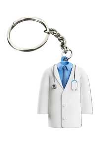 1pc Customized Acrylic Doctor Name Keychain, Personalized 2D Doctor Uniform Keychain, Gift For Doctors, Medical Students Graduation Gift, Doctor Coat Keychain, Unique Doctor Gift, Cute Nurse Keychain, Kawaii, Fanny, Cute Y2K, Fashion, Uniqlo, Casual, Customized, Personalized, Unique, Custom - Style 10 - View 5