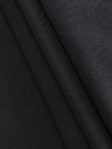 Sports Flame Graphic Black T-Shirt,Comfortable Casual Short Sleeve  Fashion Top 220g Cotton Double - Sided Printed T - Shirt - 黑色 - 查看 5