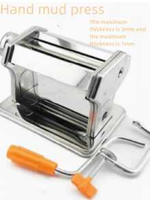 Soft Polymer Clay DIY Professional Fimo Polymer Clay Gradient Thin Sheet Making Hand Crank Non-Electric Portable Clay Extruder, Easy DIY Polymer Clay Gradient Thin Slice Making Tool - Silver - View 5