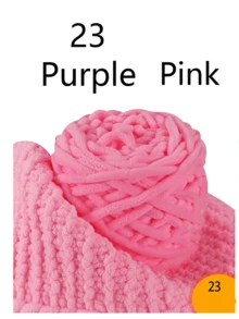 1/2/3团粗雪尼尔纱线,适合编织,圣诞手工DIY礼品套装,1股超大冰丝纱线散装100克/团,柔软DIY钩编线,适用于毯子、拖鞋、帽子、围巾等手工工艺品 - 多色 - 查看 42