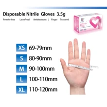 Pink Disposable Gloves, 3.5 Mil, For Office And Professional Use, Pink Industrial Disposable Gloves, Also Suitable For Cleaning Gloves. - 粉色 - 查看 9