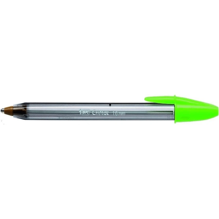 Bic Cristal Fun Ballpoint Pens, Pink Ink Smudge-Proof Writing Pens And Wide Point (16mm), Pack Of 20 - ColorA - 查看 1