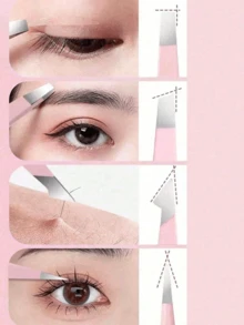 4Pcs Precision Tweezers Set For Eyebrows, Professional Stainless Steel Tweezers For Eyebrows - Great Precision For Facial Hair, Splinter And Ingrown Hair Removal Eyebrow Trimmers Hair Removal, Face Hair Removal, Hair Trimmer, Hair Trimmer, Barber Supplies, Haircut, Bag, Organizer, Storage, Hair Accessories - Black - View 11