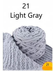 1/2/3团粗雪尼尔纱线,适合编织,圣诞手工DIY礼品套装,1股超大冰丝纱线散装100克/团,柔软DIY钩编线,适用于毯子、拖鞋、帽子、围巾等手工工艺品 - 多色 - 查看 51