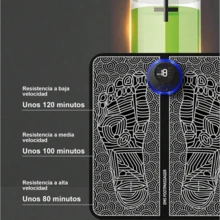 Masajeador nervioso de pies, masajeador eléctrico de acupuntura de almohadilla de masaje de pies, masajeador circular de pies,Masajeadores Eléctricos para Pies y Piernas - Negro - Ver 3