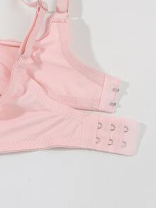 3 件套女士无钢圈提升文胸 - 无缝舒适，柔软透气面料，无钢圈和可拆卸肩带，纯色适合日常和场合穿着，舒适内衣，精致内衣，光滑质地文胸，灵活贴合文胸 - 彩色 - 查看 6