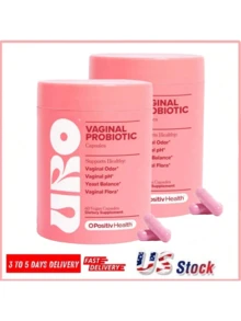 URO Women's Probiotics - 60 Count (Pack Of 1) - Probiotics For Women PH Balance With Prebiotics & Lactobacillus Probiotic Blend - 1 - 查看 11