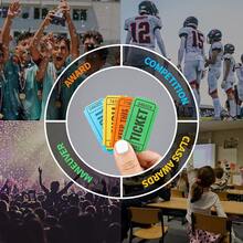 500pcs/1000pcs Raffle Tickets, Matching Numbered Coupons, Can Be Used As Event Tickets, Admission Passes, Class Rewards, Fundraising Activities, And Prize Vouchers - Red - View 6