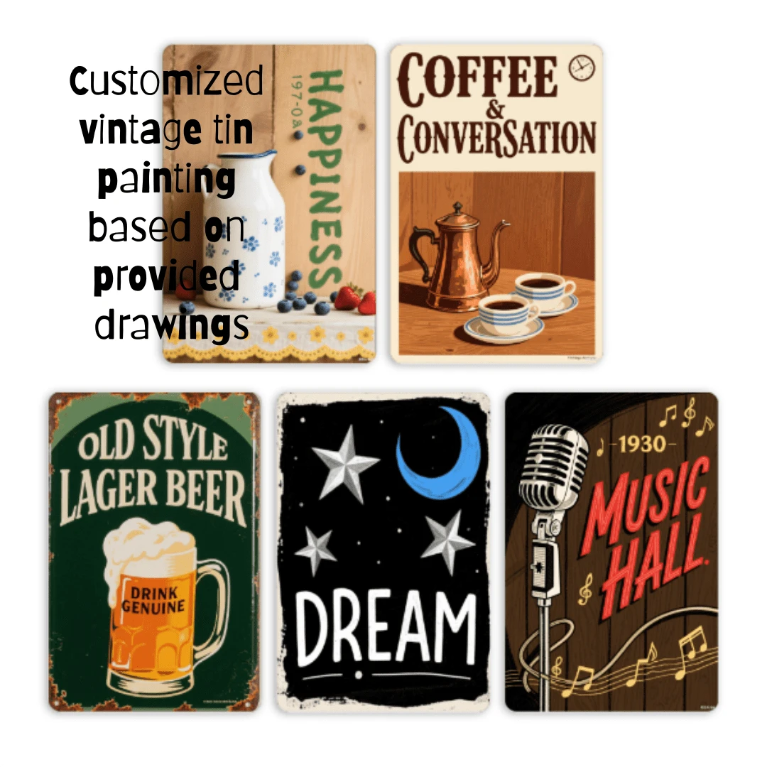 ​​Custom Sicilian Angel Metal Tin Sign - Personalized Text/Photo Vintage Wall Art With UV Coating, Pre-Drilled Holes For Home Bar Cafe Decor (8x12 Inch)​