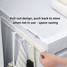 1 pieza Gancho adhesivo expandible, organizador colgante ahorra espacio para ropa, cocina y talla grande, sin necesidad de perforar