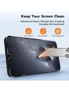 [4 Paquetes] Protector de pantalla de vidrio compatible con Galaxy A13 5G / Galaxy A15/A14/A03/A05/05s/A04/A04S [Dureza 9H] - Vidrio templado de pantalla HD, resistente a arañazos, fácil de instalar [compatible con funda][sin burbujas] Borde 2.5D [protección contra impactos]