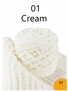 1/2/3团粗雪尼尔纱线,适合编织,圣诞手工DIY礼品套装,1股超大冰丝纱线散装100克/团,柔软DIY钩编线,适用于毯子、拖鞋、帽子、围巾等手工工艺品 - 多色 - 查看 60