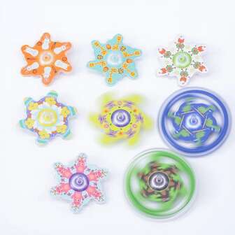 30 件经典手扭陀螺玩具，多种颜色的趣味陀螺，非常适合作为儿童小礼物、口袋游戏、小巧便携、课堂奖品、派对礼物