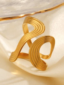 1 Stück asymmetrischer, übertriebener, verstellbarer Ring