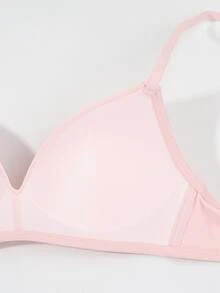 3 件套女士无钢圈提升文胸 - 无缝舒适，柔软透气面料，无钢圈和可拆卸肩带，纯色适合日常和场合穿着，舒适内衣，精致内衣，光滑质地文胸，灵活贴合文胸 - 彩色 - 查看 5