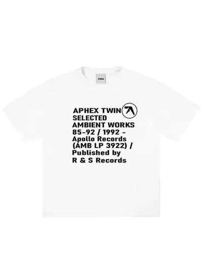 Aphex Twin Selected Ambient Works 8592 1992 Apollo Records R&S Records TShirt Herren Schwarz  Druck Musik Elektronik
