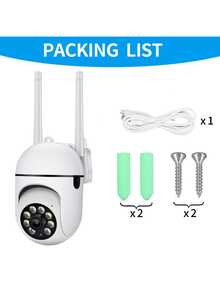 Smart Home Security Camera, Supporting 360 ° Automatic Tracking And Artificial Intelligence Human Detection | High Definition Light Bulb Security WiFi Wireless Monitoring, Night Vision, Motion Alarm, Two-Way Audio, Cloud Storage | Waterproof Indoor/Outdoor Home Security, Camera Security - Nhiều màu - Xem 12