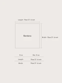 1pc Women's Solid Color Fashion Bandana Scarf, Versatile Headband, Waistband, Neckerchief