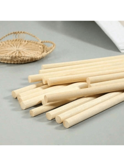3-8mm Round Wooden Bamboo Sticks DIY Handmade Craft Making Small Wooden Stick Material For WoodworkingSupplies