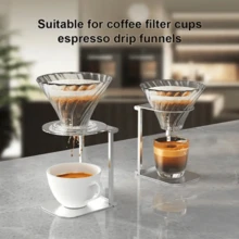 Foldable Aluminum Alloy Portable Coffee Maker Stand, Stable Base, Suitable For Home, Travel, Camping And Office Use, Gift For Coffee Lovers