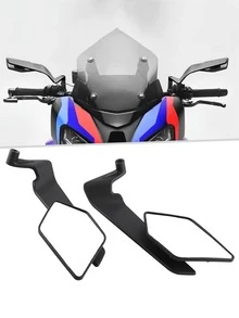 Motorcycle Mirrors Wing Rearview Mirrors Compatible With Kawasaki 300 400 650 CBR300R CBR500R CBR600RR CBR1000RR Suzuki GSXR 600 750 R15 R25 YZF600R,Moto - A - View 10