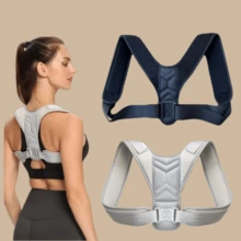 1pc Adjustable Back Posture & Neck Support Training Device, Home/Office Use For Men & Women, Shoulder Support Elastic Band