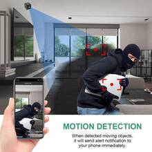 كاميرا لاسلكية صغيرة 1080 بكسل، كاميرا مراقبة محمولة عالية الدقة - تدعم الواي فاي، الرؤية الليلية، كشف الحركة، الشحن عبر USB، عرض عن بعد عبر الهاتف المحمول، تركيب بسيط، مناسبة لمراقبة الأمن المنزلي والمكتبي.