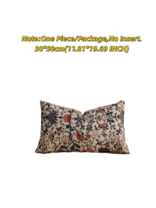 1/2 Pieces, Beige Decorative Square Pillowcase In Pastoral Floral And Bird Style, Suitable For All Seasons, Available In A Variety Of Colors And Sizes, High-Density Multi-Color Jacquard Fabric Pillowcase, No Pillow Core, Zipper Closure, Suitable For Holiday Parties, Sofa Cushion Covers, Beds, Living Rooms, Offices, Cars And As Gifts.
