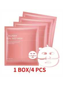 Collagen Face Mask – Hydrating & Anti-Aging Collagen Sheet Masks, Deep Hydration, Smooths Fine Lines, Overnight Face Mask For Radiant Skin, Pore Minimizing, Elasticity Improvement, Local Warehouse,Back To School