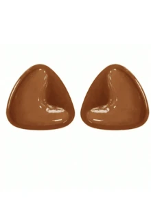 1 Pair Of Double Sided Self-Adhesive Bra Pads, Chest Pads Adhesive Pads, Reusable Padding Pads, Bra Bikini Invisible Thickened Chest Pads Waterproof For Swimming