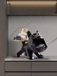 1 pièce Entrée Foyer Maison Chien Bouledogue Français de Luxe Français, Meuble à Chaussures, Rangement pour Salon, Rangement pour Clés et Petits Objets, Grand Chien, Peut Être Offert En Cadeau à Des Amis et à La Famille