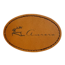 Niestandardowa skórzana etykieta na czapkę z dzianiny, skórzana etykieta na odzież, skórzana etykieta na akcesoria odzieżowe, marka dżinsowej skóry, ręcznie robione logo DIY, marka nitów, niestandardowa etykieta, skórzana klamra do bransoletki DIY, karabińczyk do zawieszania etui na telefon, skórzany pasek do torebki, skórzany pasek do uchwytu - Owalna skórzana etykieta - Zobacz 15