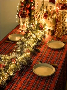 1串50/100瓦USB供电的闪光彩灯，带遥控器，8种灯光模式，可弯曲DIY造型，适用于卧室、派对、婚礼、花环装饰等。