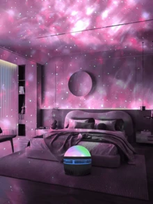 USB Powered Dynamic Water Wave Projector Lamp With Remote Control - Vibrant RGB LED Night Projection For Home Decor, Room Decoration, Halloween, Entertainment & Romantic Ambiance, & Durable ABS Plastic Body With Water Wave Lighting Effect