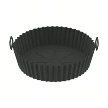 Silicone Air Fryer Basket.,Air Fryer Baking Tray, Special Barbecue Tray Reusable Silicone Air Fryer Liners With Handles, Heat-Resistant Air Fryer Basket Alternatives, Non-Stick Silicone Air Fryer Pot, Easy To Clean And Dishwasher , Silicone Material, Prevents Sticking And Mess, Perfect For Baking, Roasting For Baking And Grilling, Holiday Parties, New Year Christmas Supplies. - Nhiều màu - Xem 12