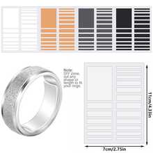 19 Stickers/Sheets Ring Size Adjuster Loose Ring Invisible Reducer Jewelry Protector Fastener For Wide Rings, Multiple Reducers - Multicolor - View 2