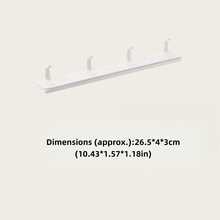 1 pieza Gancho adhesivo expandible, organizador colgante ahorra espacio para ropa, cocina y talla grande, sin necesidad de perforar