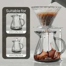 Foldable Aluminum Alloy Portable Coffee Maker Stand, Stable Base, Suitable For Home, Travel, Camping And Office Use, Gift For Coffee Lovers