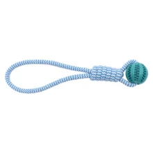 ​​Pet Rope Knot Chew Plush Dog Toy - Interactive Play Toy For Dogs​ - Màu xanh lam - Xem 10