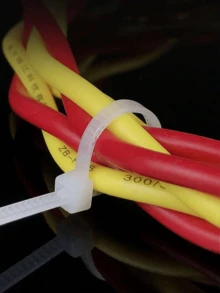 100根重型尼龙扎带（8/6/4英寸） - 自锁式可重复使用扎带，适用于花园、厨房、浴室收纳、塑料捆扎、电线整理、植物支撑和旅行配件 - 黑與白 - 查看 4