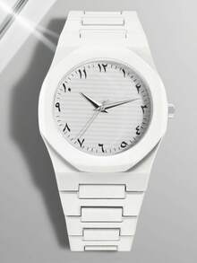 Reloj de pareja de cuarzo de silicona de alta gama con esfera de dopamina de moda - Multicolor - Ver 3